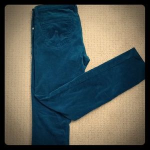 Adriano Goldschmied teal "The Stevie" corduroys